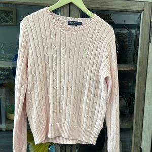 Womens Ralph Lauren Polo Knit Cable Sweater